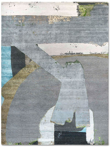 Green Rust Hand-Woven Exquisite Rug