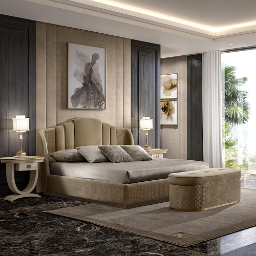 Luxury Beige Bed