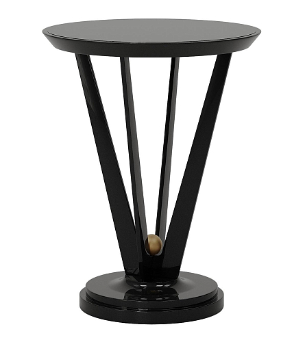 Black Artisan Side Table