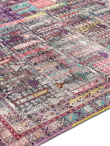 Silk Pastel Hand-Knotted Silk Rug