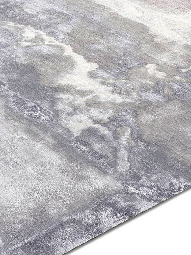 Clouds Light Grey Luxury Handwoven Rug