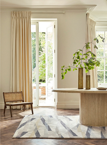 Abstract Multicolored Indian Hand Woven Rug