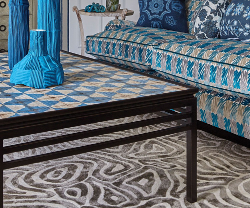 Designer Biscuit Hand-Woven Luxury Rug