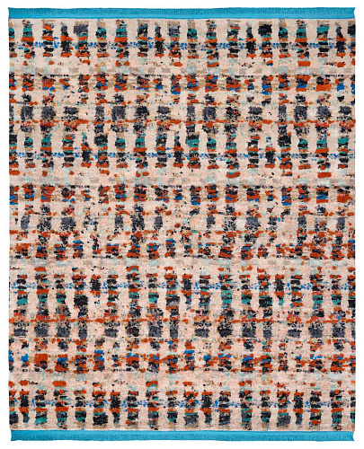 Hand-Woven Multicolored Luxurious Rug