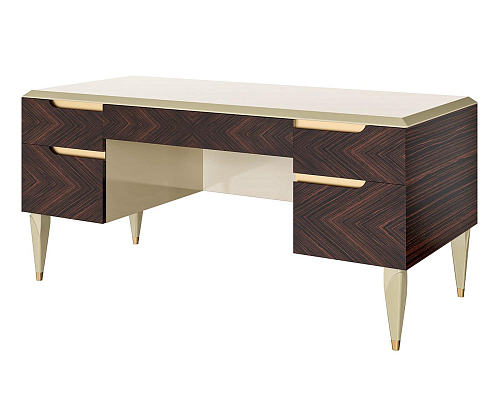 Clizia Dark Two-Tone Handcrafted Writing Desk