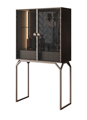 Glass Bar Cabinet
