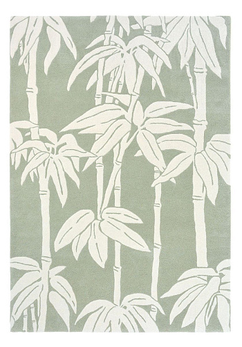 Handwoven Green Wool Rug