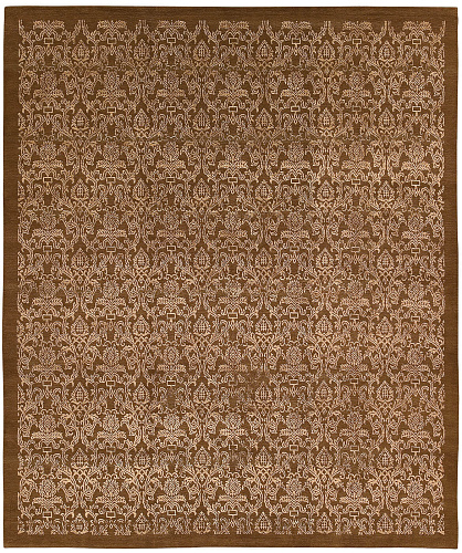 Roma Brown Luxury Hand-woven Rug