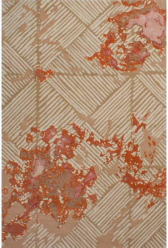Viscose / Wool Hand-woven Abstract Luxury Rug