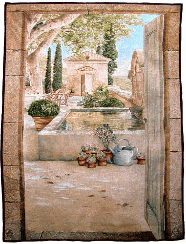 Landscape in Provence Handwoven Tapestry