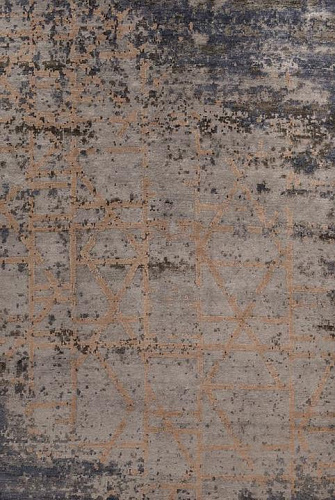Luxury Bamboo Silk Abstract Indian Rug