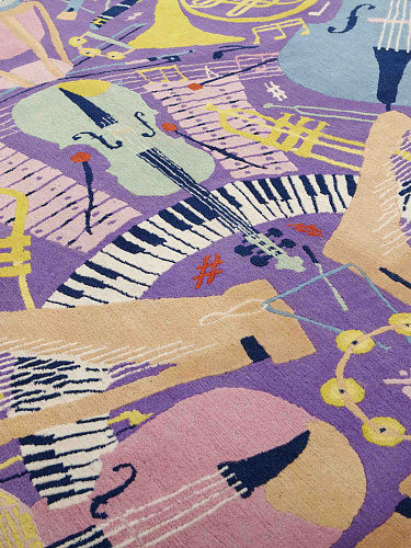 Symphony Circle Wool Rug