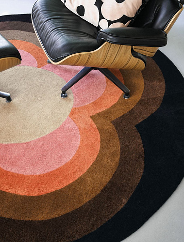 Sunflower Pink Circle Handwoven Premium Rug