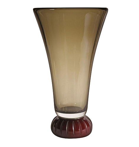 Mouth-Blown Italian Glass Vase