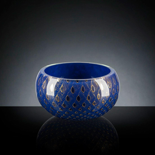 Mocenigo Blue and Gold Artisan Bowl
