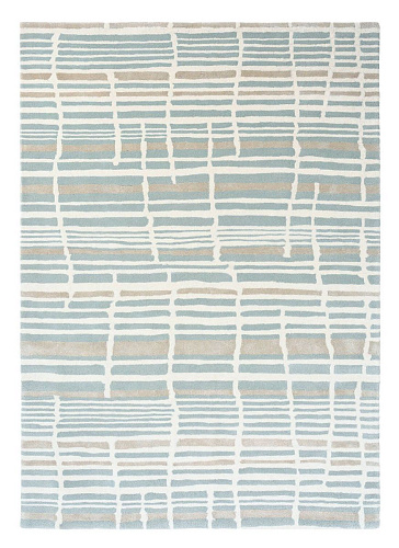 Hand Woven Stripe Jade Rug
