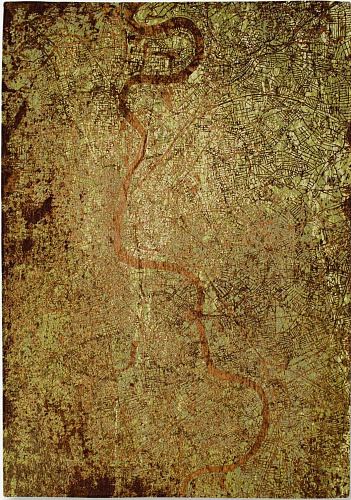 Green Meadows Modern Designer Rug