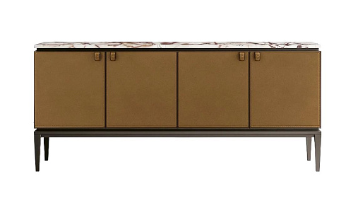 Industrial Chic Metal-Top Sideboard