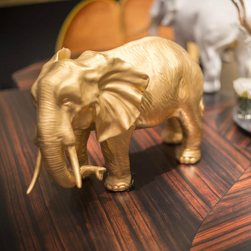 Elephant Gold Artisan Sculpture
