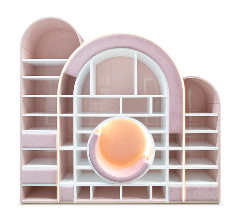 Bubble Gum Pink Bookcase
