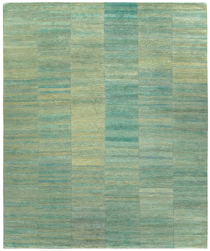 Wool Aqua Luxury Hand-woven Rug