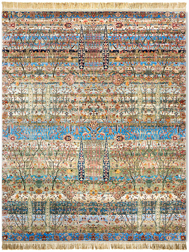 Pine Garden Hand-Knotted Wool Rug