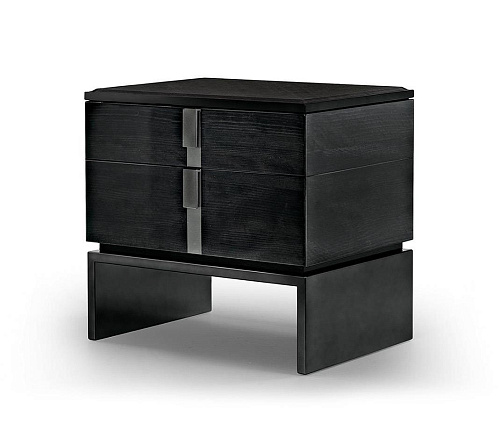 Black & More Sleek Nightstand 60 cm