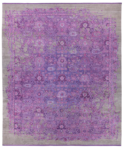 Bidjar Hand-woven Purple Luxurious Rug