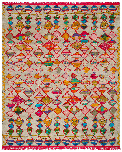 Hand-Woven Multicolored Luxurious Rug