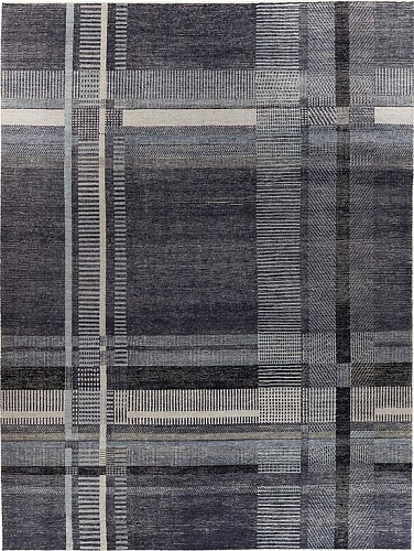 Checkered Grey Luxury Rug
