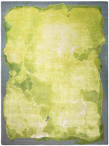 Mono Green / Yellow Luxury Hand-Woven Rug