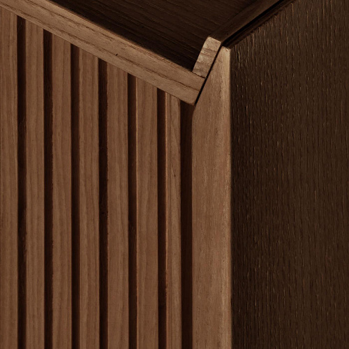 Sipario Low Brown Two-Doors Stylish Sideboard