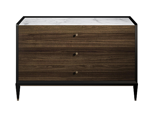 Exquisite Marble and Wood Drawer Chest