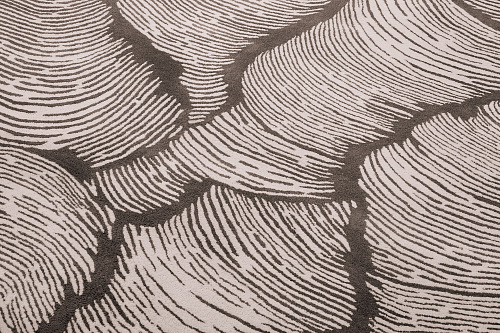 Taupe Round Hand-Woven Rug