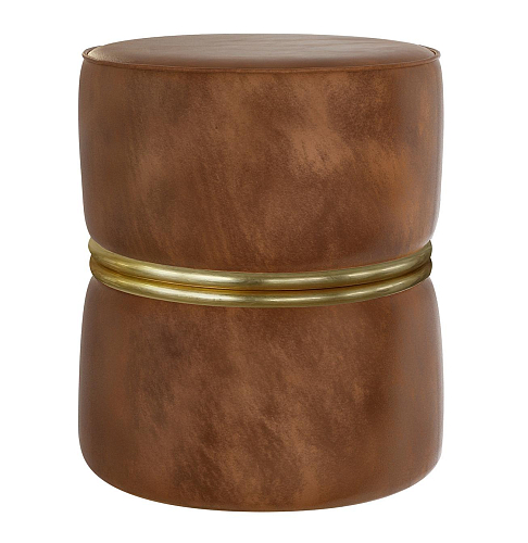 Capri Brown Handcrafted Pouf