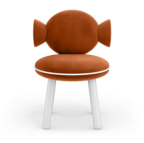 Lollipop Red Velvet Kids Chair
