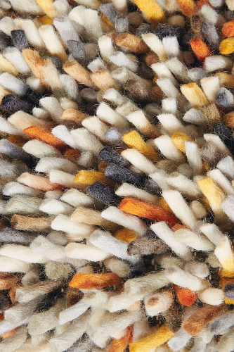 Mustard Shag Wool Rug