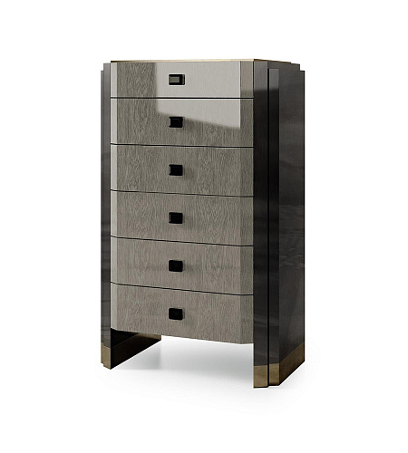 Chest Of Drawers with Bronze Detailing Elegance