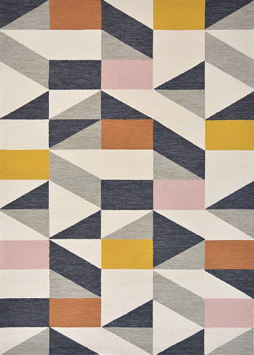 Geometric Multi Outdoor Hand-Woven Rug