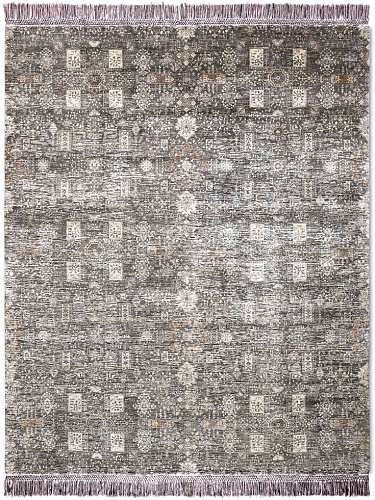 Agra Charcoal Luxury Handwoven Rug