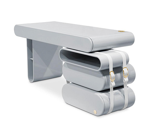 Fantasy Realm Grey Magical Desk