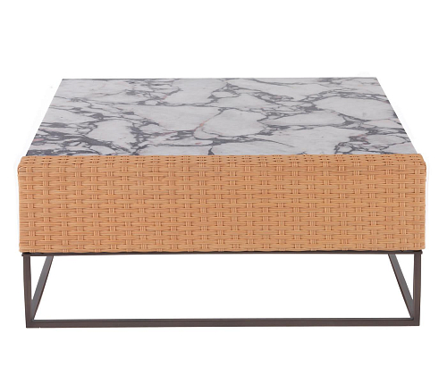 Good Times White Marble Handcrafted Coffee Table