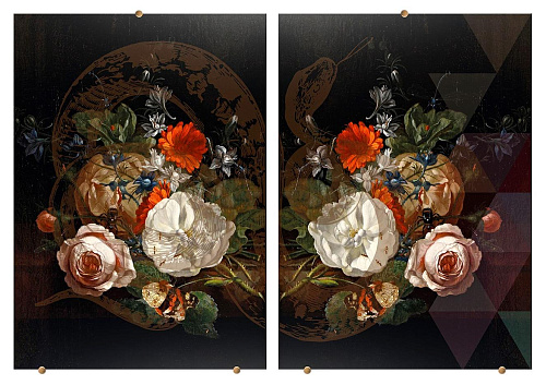 Fancy Bouquet Italian Wall Panel