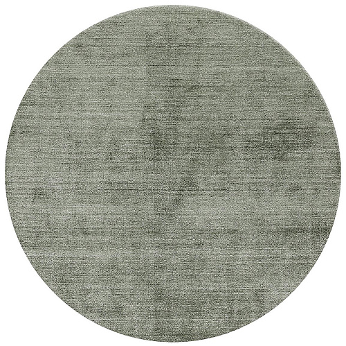 Handwoven Round Silk Rug