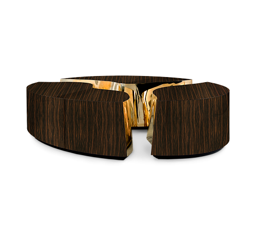 Oval Ebony Designer Coffee Table