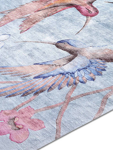 Hummingbirds Handmade Luxury Rug
