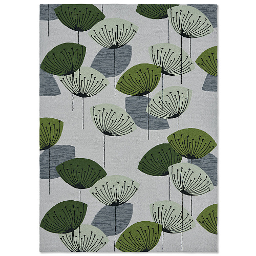 Dand. Clocks Green Outdoor Rug