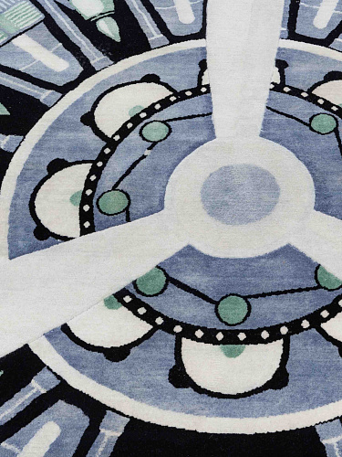 Rotor Round Wool Rug