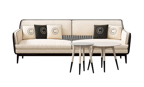 Soft-Beige Comfortable Sofa