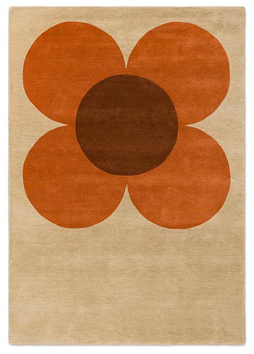 Flower Pumpkin / Ecru Rug
